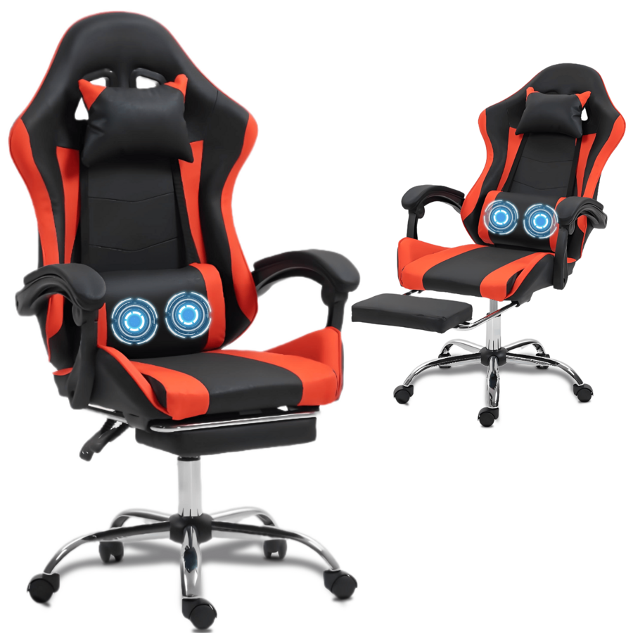 Gaming Chair With Massage Lumb - Massage 评论和价格