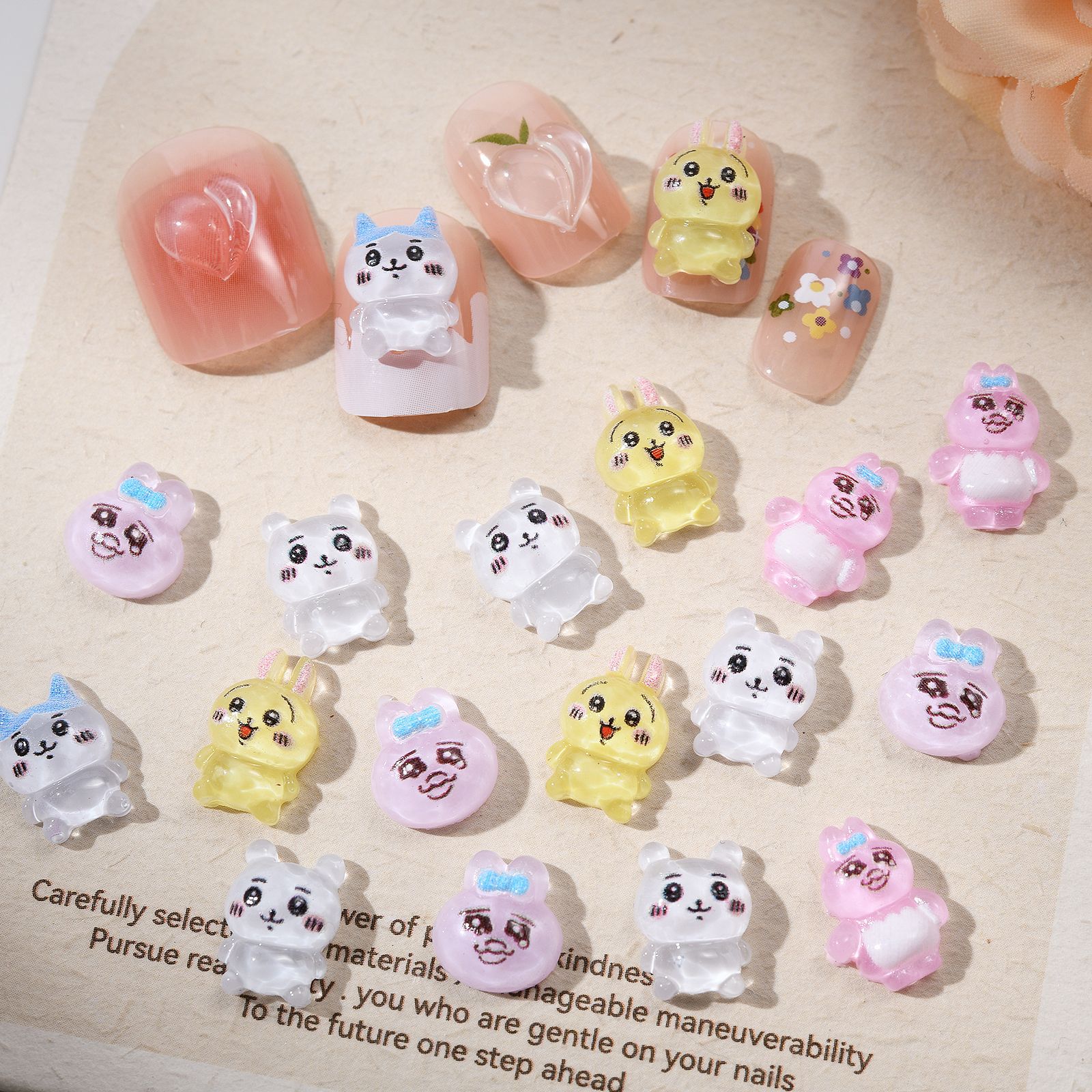 100pcs Cartoon forchiikawa Nai - Nail Art 评论和价格