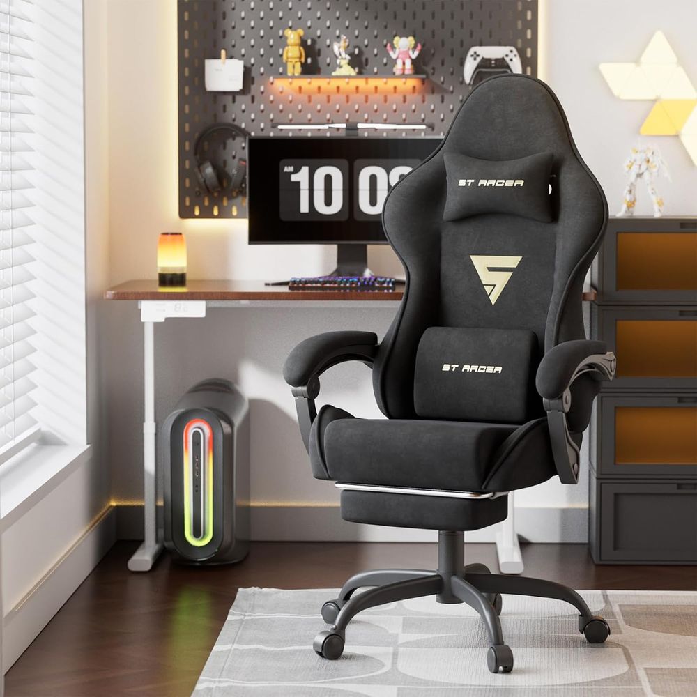 Velvet abric Ergonomic Gaming  - Massage 评论和价格