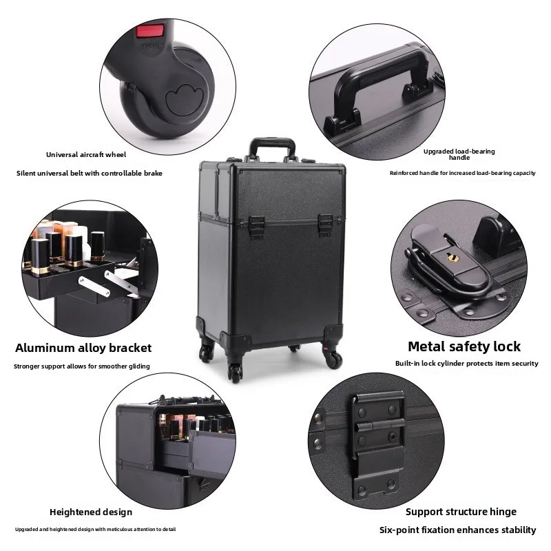 Rolling Cosmetic Luggage Organ - Makeup 评论和价格