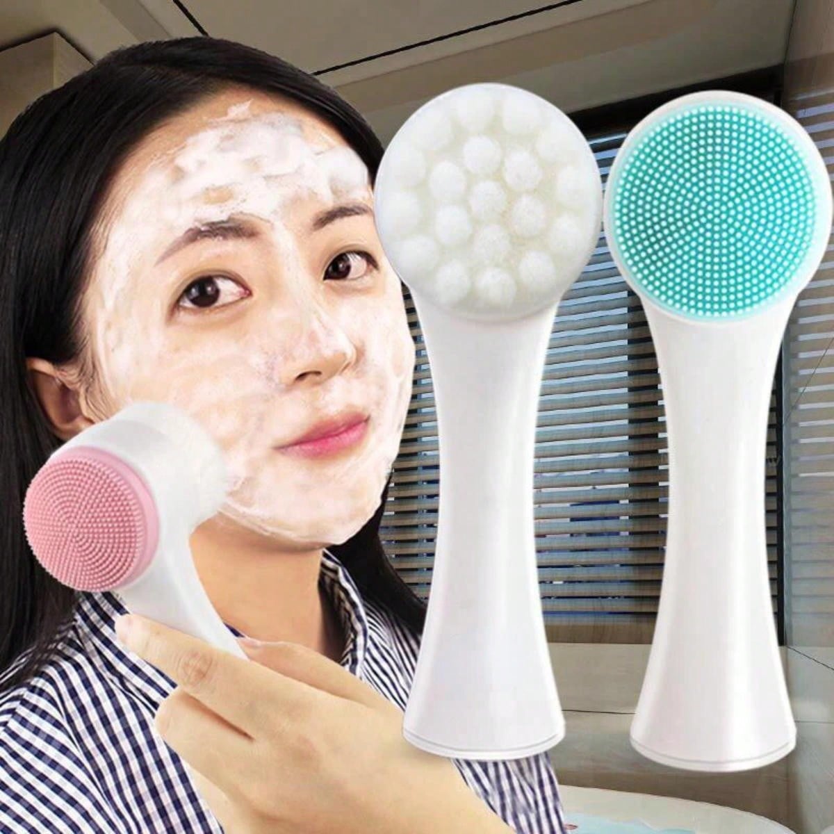 Double Sided Facial Cleanser S - Silicone Face Scrubber Electric 评论和价格